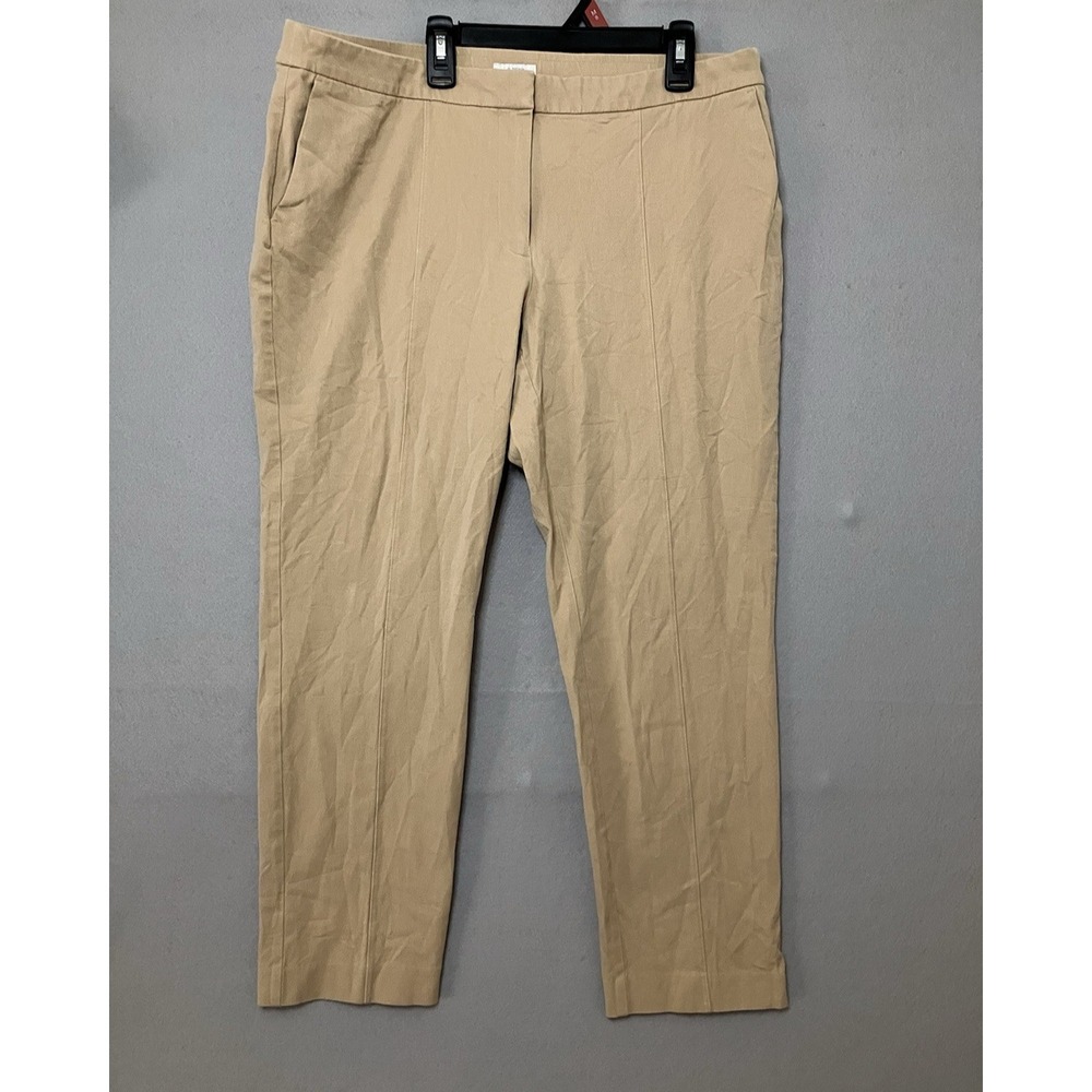 J. Jill Premium Bi-stretch Pants Women's 16 Straight Ankle Cotton Blend